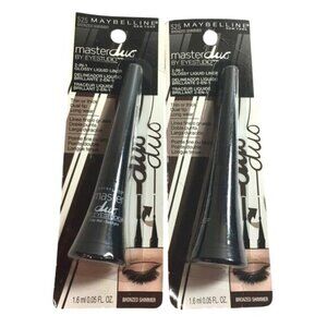 Maybelline Eyeliner Master Duo 2 n 1 Glossy Liquid .05 oz Bronzed Shimmer 525 Lo